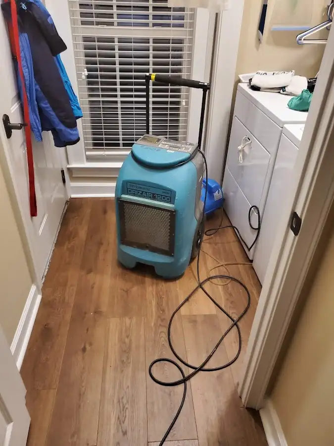Commercial dehumidifier deployed for Flood Damage Cleanup in Litchfield